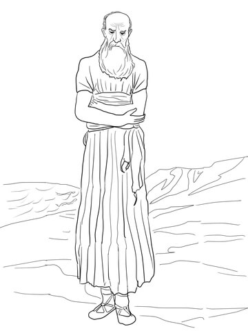 Prophet Nahum Coloring Page